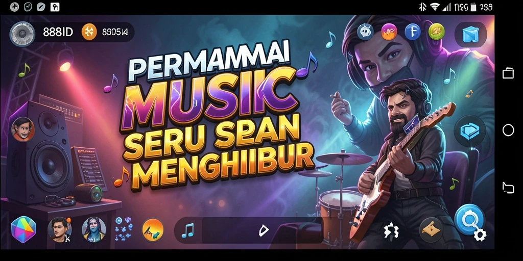 Screenshot gameplay 88ID menampilkan tantangan musik yang menarik.