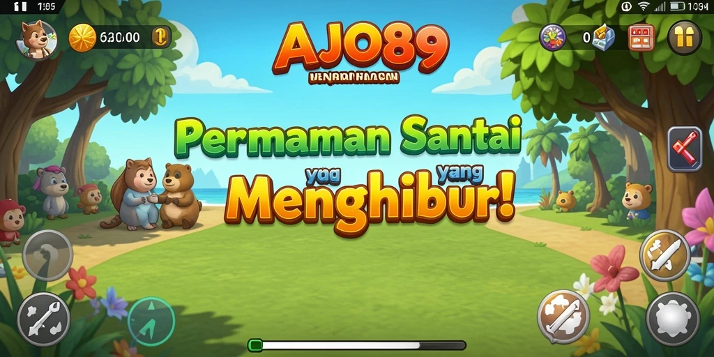 Tampilan gameplay AJO89 yang penuh warna dan menarik.