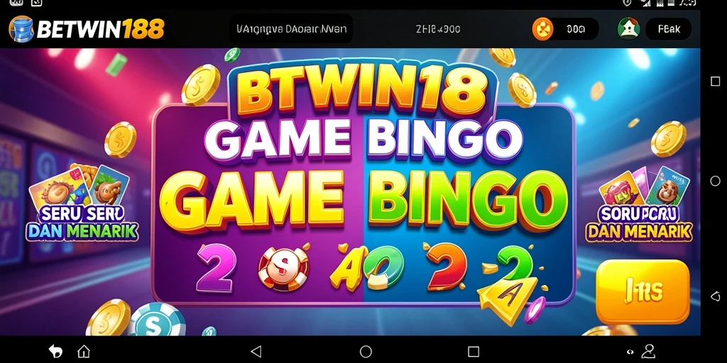 Tampilan gameplay Bingo BETWIN188 yang penuh warna dan interaktif.