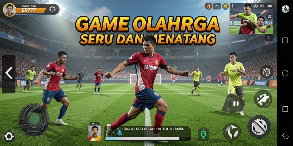 Screenshot menampilkan gameplay seru dari ER777 dalam pertandingan olahraga kompetitif.