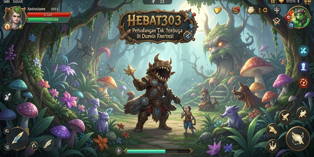 Tampilan gameplay seru di dunia petualangan HEBAT303.