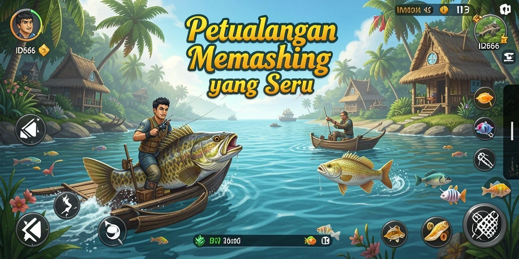 Tampilan screenshots ID66 menunjukkan pengalaman memancing yang menarik dan realistis.