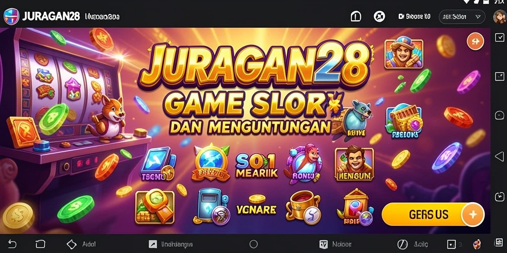 Tampilan gameplay menarik dalam JURAGAN28 dengan mesin slot yang beragam.