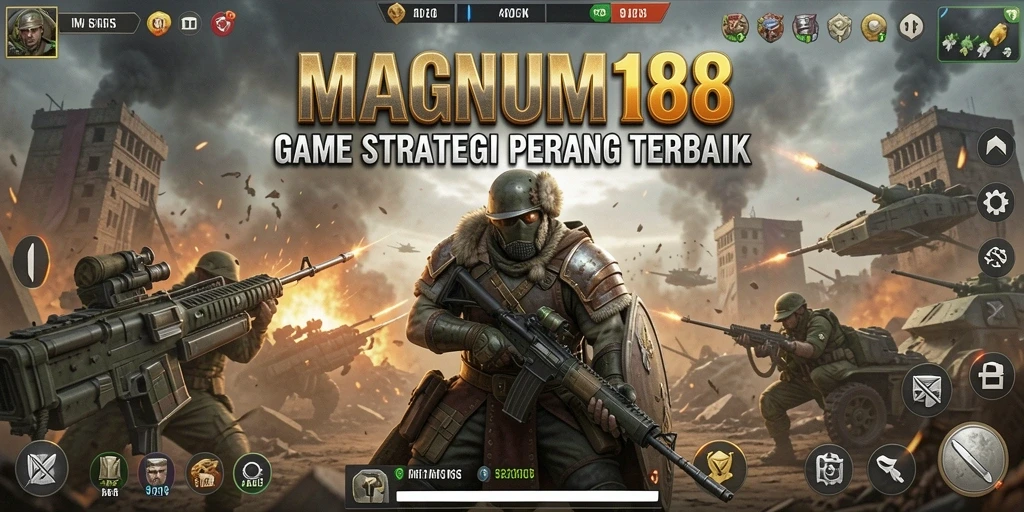 Tampilan seru gameplay MAGNUM188 yang melibatkan strategi dan pertempuran.