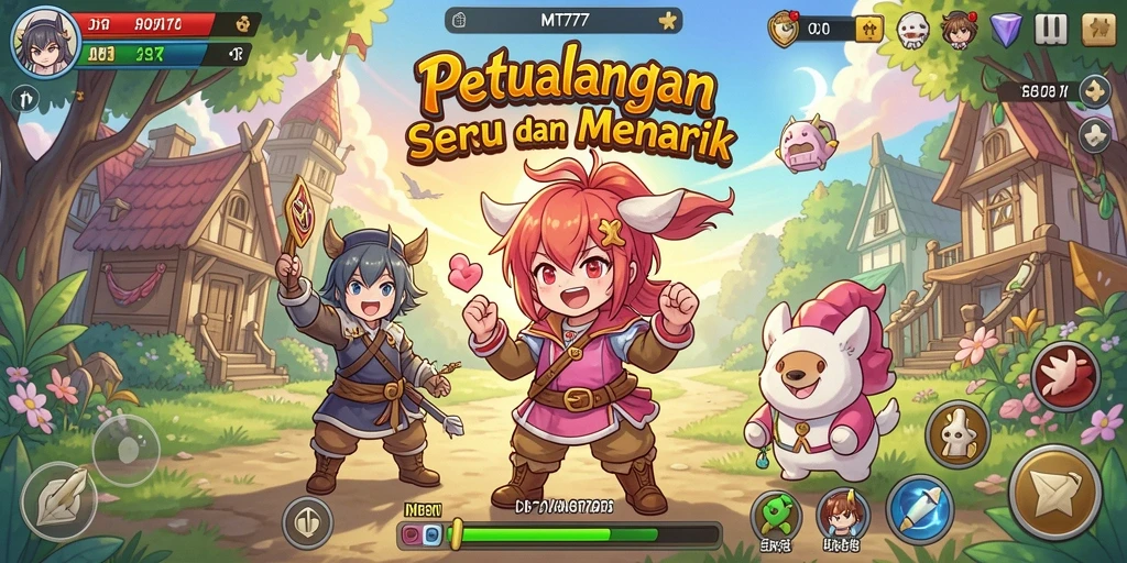 Menampilkan gameplay seru dengan karakter anime yang menawan.