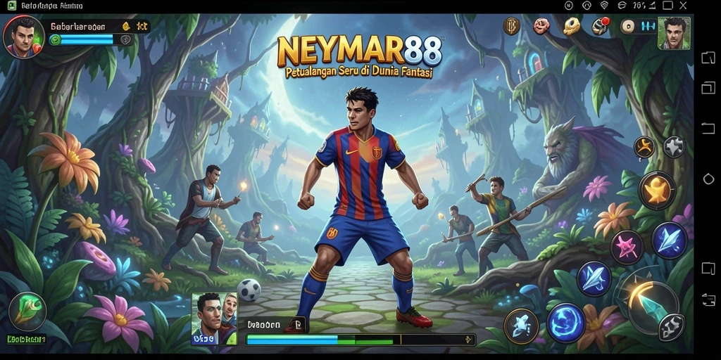 Tampilan permainan seru di NEYMAR88 dengan petualangan yang mendebarkan.