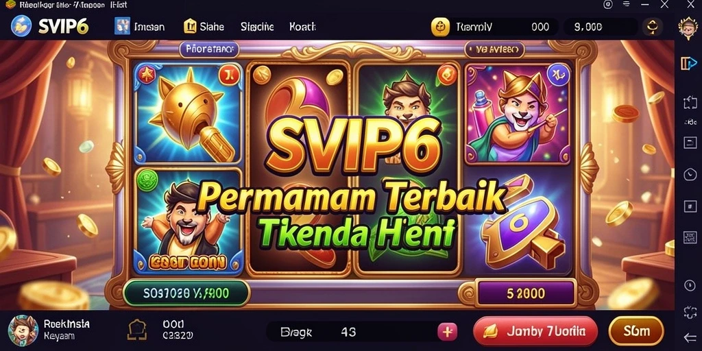 Tangkapan layar utama SVIP6 menunjukkan gameplay slot yang menarik.