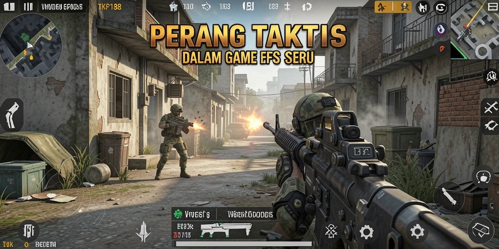 Tampilan gameplay intens dari TKP188 dengan aksi menegangkan.
