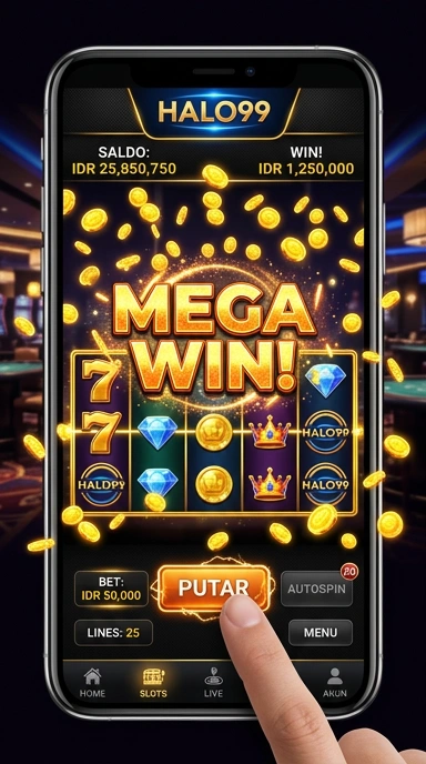 Tampilan aplikasi halo99 dengan berbagai pilihan APK.